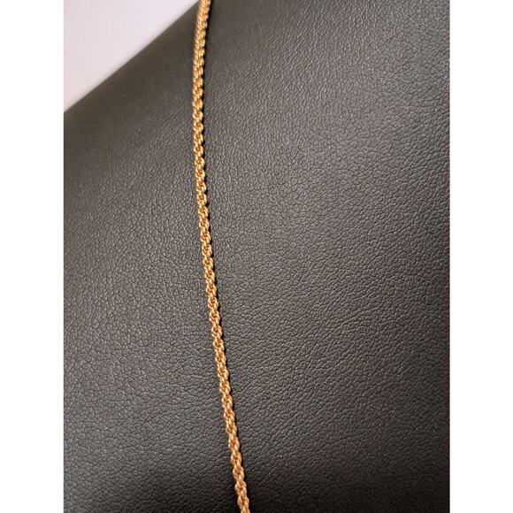 Vintage Napier Long Gold Tone Rope Chain Cluster Faux Pearl Necklace - Picture 2 of 6